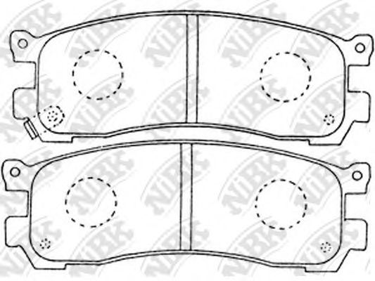 Колодки тормзад NIBK PN5290