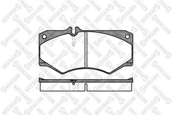 Колодки дисковые передн STELLOX 058030SX