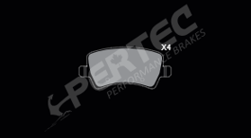 КОЛОДКИ ТОРМОЗНЫЕ ДИСКОВЫЕ КЕРМАМИЧЕСКИЕ PERTEC PEC1307