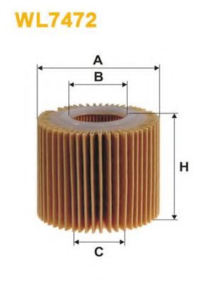 Фильтр масляный (вставка) WIX-FILTERS WL7472