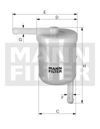 Топливный фильтр MANN WK4211