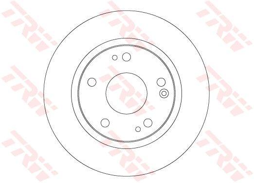 Тормозной диск задний Honda Civic X/Insight 16 TRW DF6704