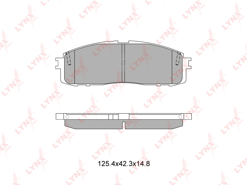 BD-7602 КОЛОДКИ ТОРМОЗНЫЕ ЗАДНИЕ TOYOTA CROWN 20- LYNXAUTO BD7602