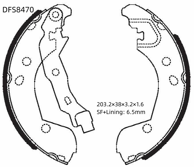 Колодки тормозные барабанные Double Force DOUBLE FORCE DFS8470