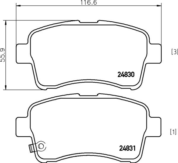 Колодки тормозные передние NISSHINBO NP9010