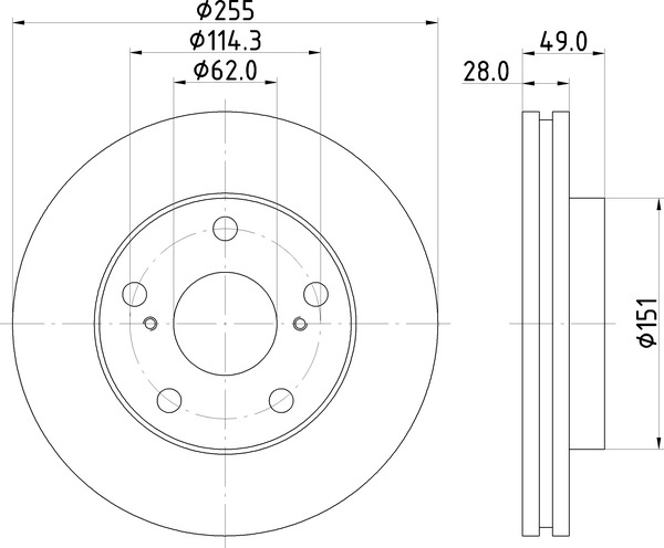 Тормозной диск NISSHINBO ND1040K