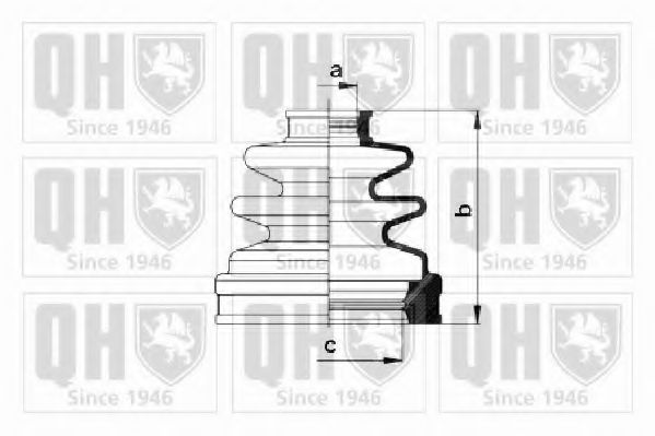 Комплект пыльника приводной вал QUINTON-HAZELL QJB1028