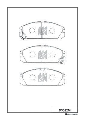 Комплект тормозных колодок дисковый тормоз KASHIYAMA D5022M