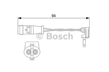 Датчик Износа Пертормколодок Abcclagla 11- Bosch арт 1987474553 BOSCH 1987474553