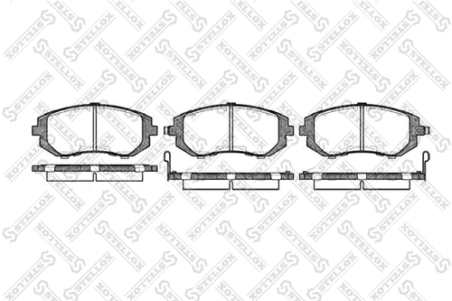 Колодки дисковые передн STELLOX 962002BSX