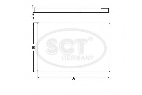 ФИЛЬТР ВОЗДУШНЫЙ SCT-GERMANY SA1200