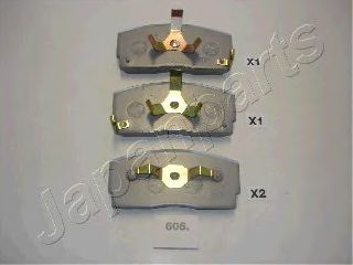 Колодки пердиск   89 JAPANPARTS PA606AF