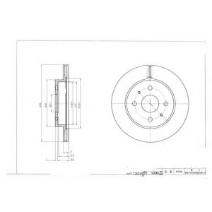 Тормозной диск DELPHI BG4128