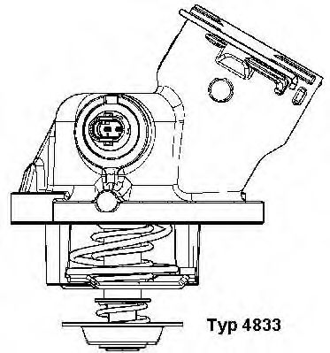 Термостат M273 Wahler 4833100d A2732000215/A2722000515 Wahler арт 4 WAHLER 4833100D