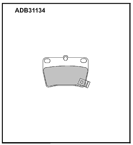 Комплект тормозных колодок дисковый тормоз ALLIED NIPPON ADB31134