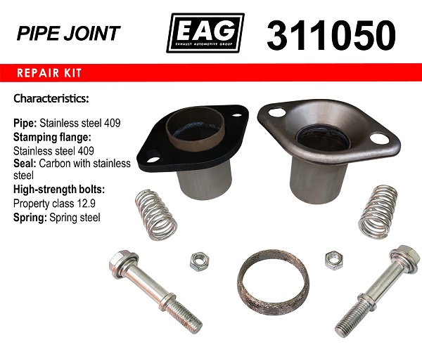 Демпферное соединение нерж D50 в сборе EAG 311050