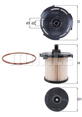 Фильтр топливный KNECHT KX387D