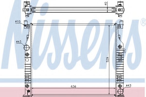 Радиатор NISSENS 62576A