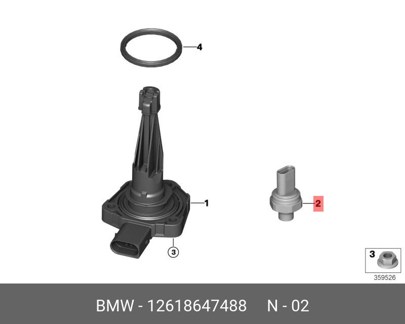 Датчик давления масла BMW 12618647488