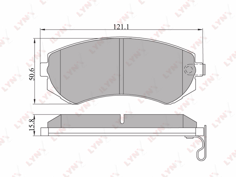 КОЛОДКИ ТОРМОЗНЫЕ LYNXAUTO BD5710