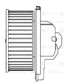 Э/вентилятор отоп для а/м Mitsubishi Pajero II (90-) LUZAR LFH1109