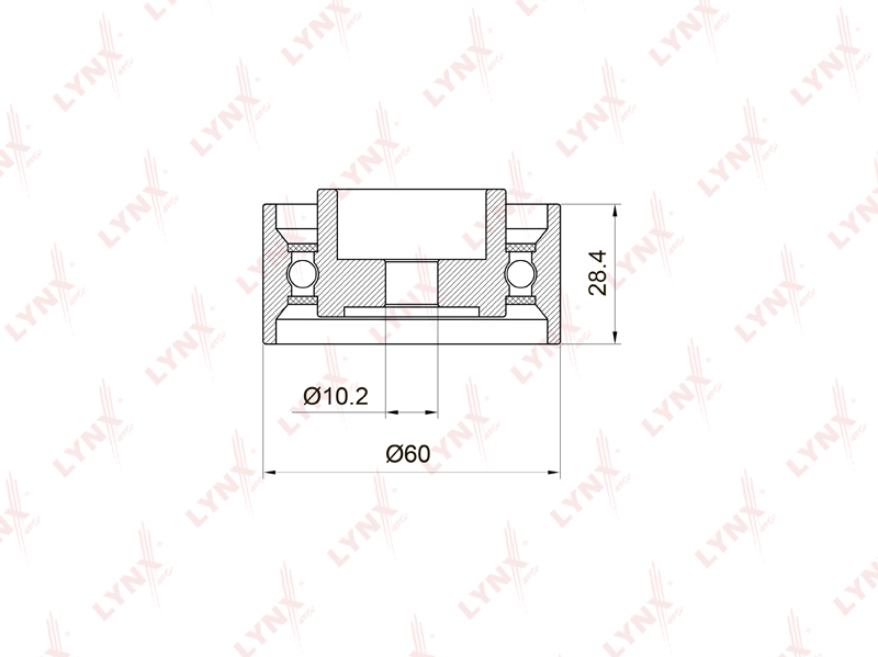 Ролик обводной ремня ГРМ LYNXAUTO PB3020