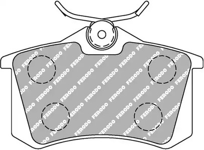 Комплект тормозных колодок дисковый тормоз FERODO FDS1083