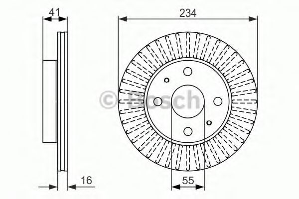 Тормозной диск BOSCH 0986479592