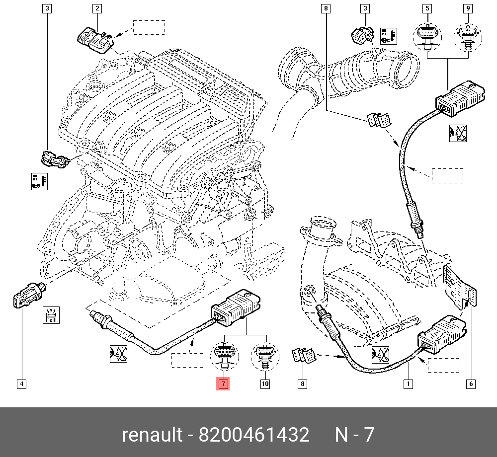 ЛЯМБДА ЗОНД RENAULT 8200461432