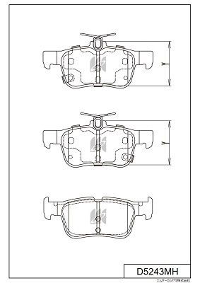 колодкитормозныезадние KASHIYAMA D5243MH