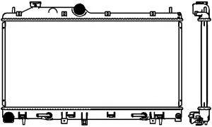 Радиатор SUBARU FORESTER 08- 34218503 SAKURA 34218503