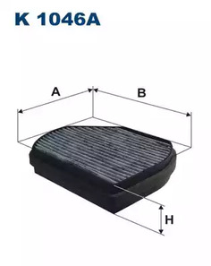 LAK37/1 Фильтр салона [угольн]_MB W202/C208/210 (с правосторонним рулем) FILTRON K1046A