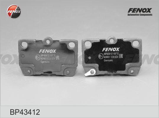 Комплект дисковых тормозных колодок FENOX BP43412