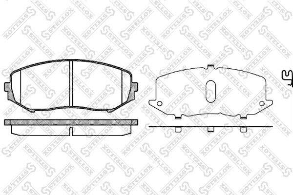 Колодки дисковые передн STELLOX 001097SX