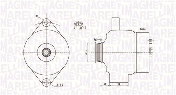 Генератор MAGNETI MARELLI 063731803010