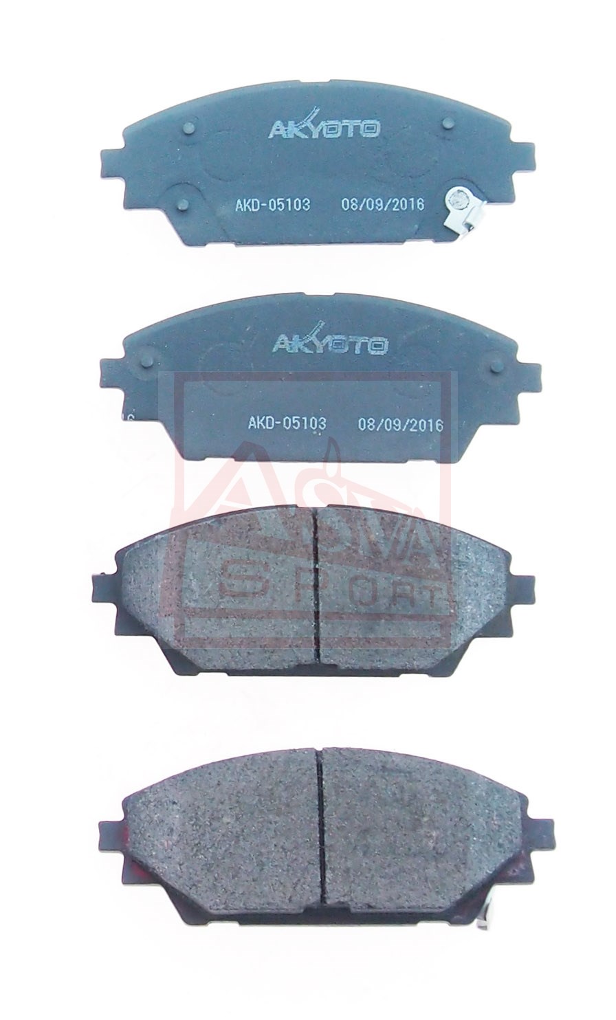 КОЛОДКИ ТОРМОЗНЫЕ ПЕРЕДНИЕ AKYOTO AKD05103