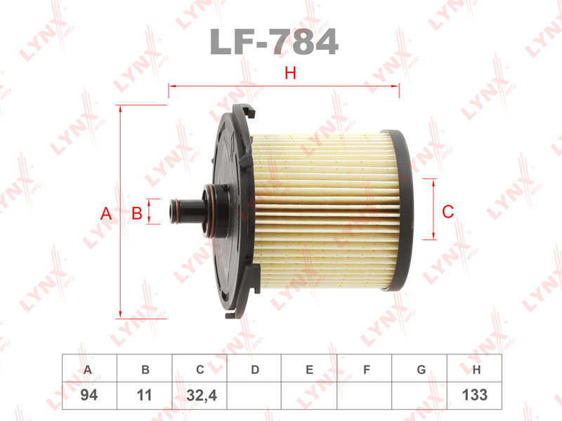 Фильтр топливный LYNXAUTO LF784