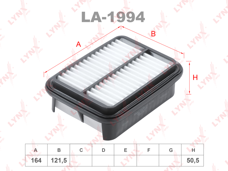 Фильтр воздушный LYNXAUTO LA1994