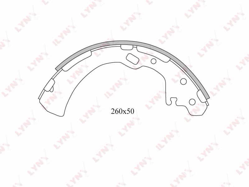Комлект тормозных накладок LYNXAUTO BS5713