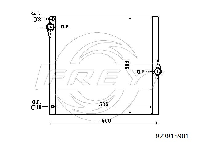 Радиатор FREY 823815901