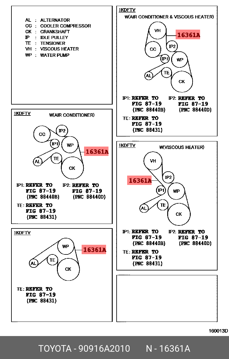 ремень 2GRFE GSU3 (7PK2090) 99367-C2090 90916-A2010 TOYOTA 90916A2010