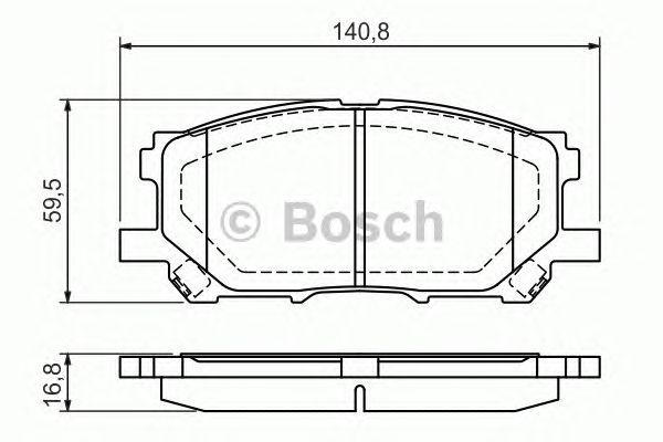 Колодки тормозные дисковые BOSCH 986494218