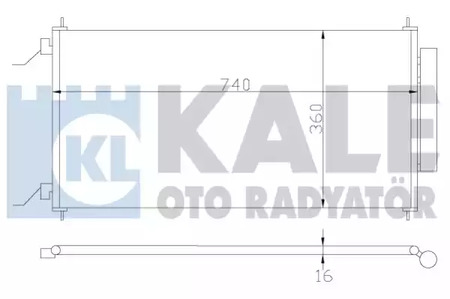 Радиатор кондиционера KALE-OTO-RADYATOR 380700