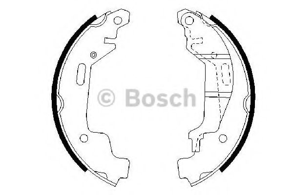 БАРАБАННЫЕ КОЛОДКИ BOSCH 0986487576