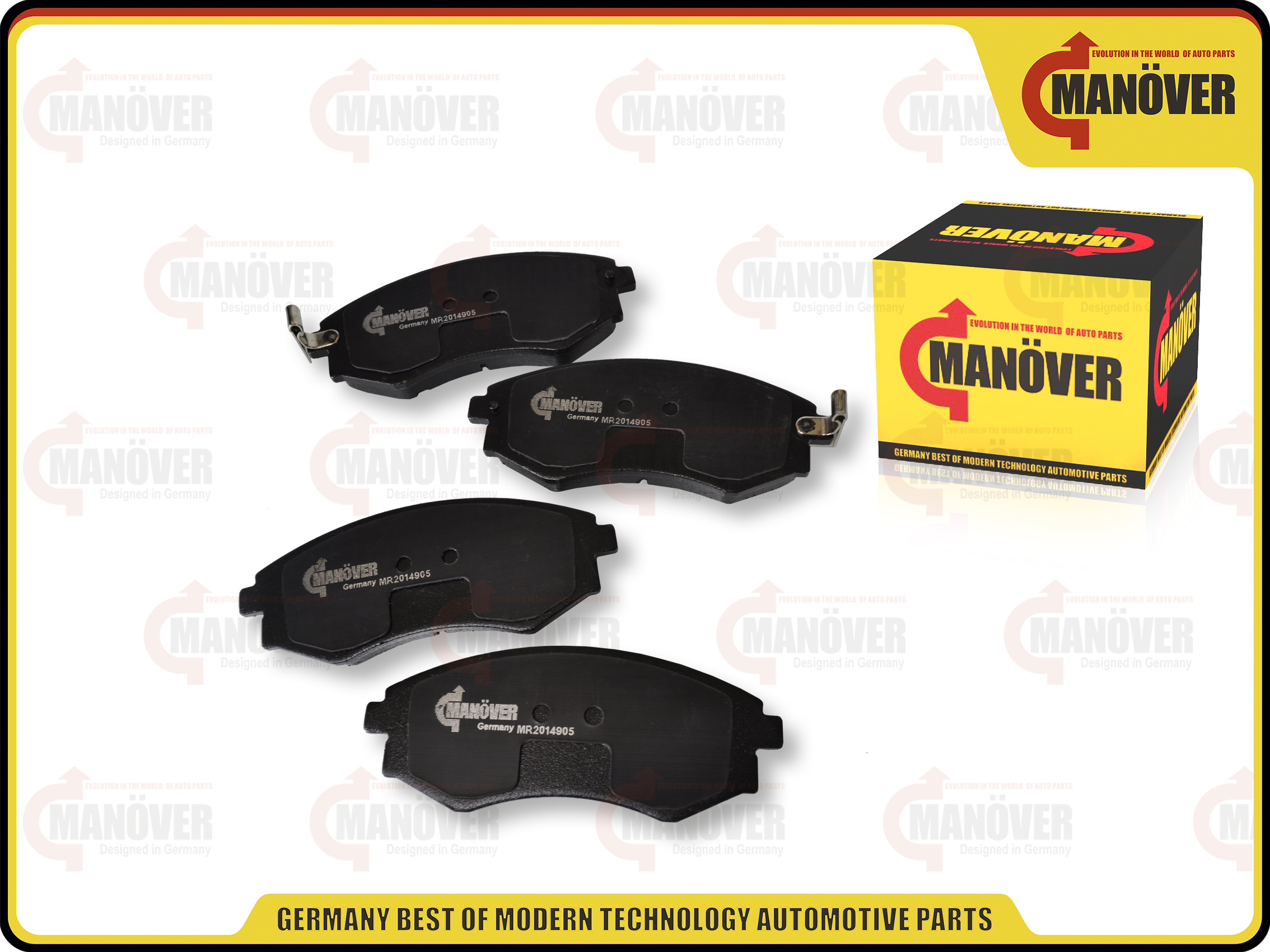 Колодки тормозные передние MANOVER MR2014905