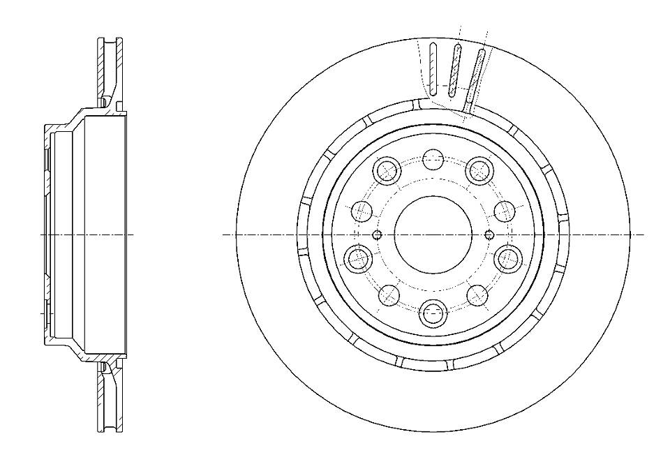 Диск тормозной G-brake GR-20820 | зад | G-BRAKE GR20820