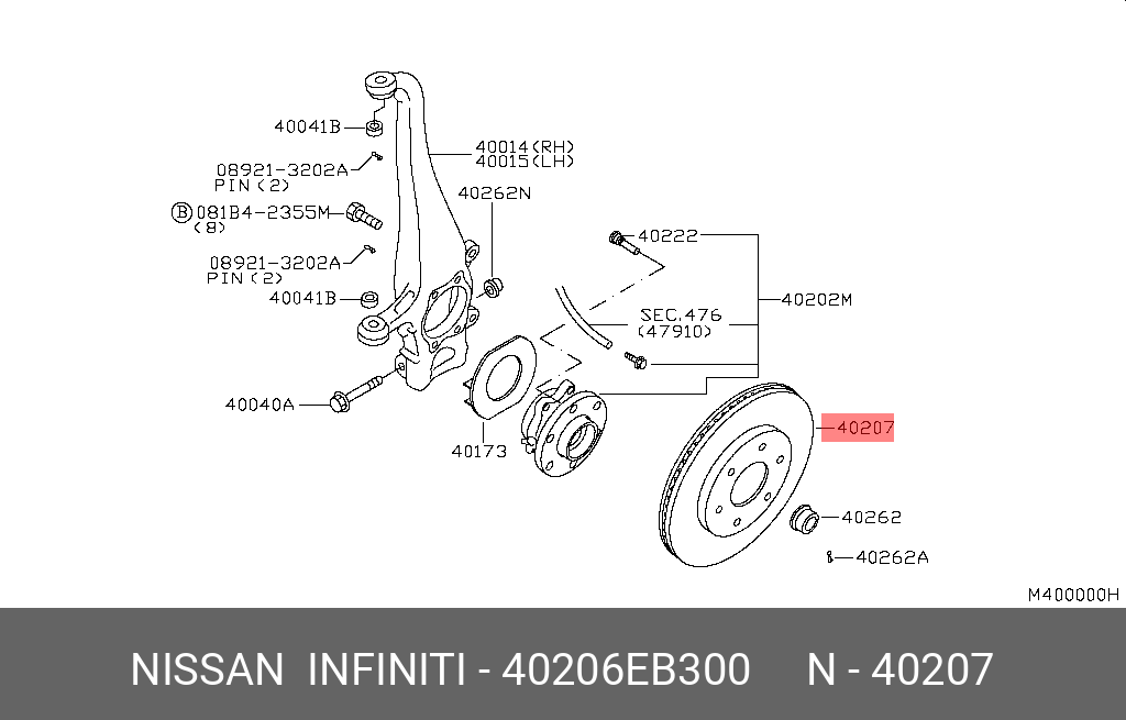 ROTOR-DISC BRAK NISSAN 40206EB300