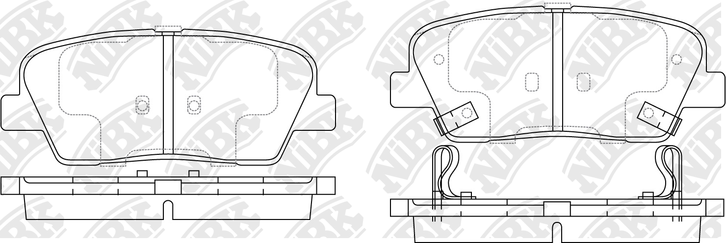 Колодки торм задн NIBK PN0415