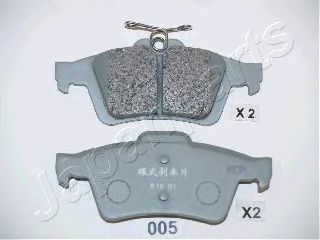 Колодки тормзадн JAPANPARTS PP005AF