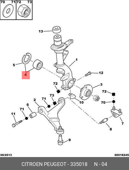 Комплект подшипника ступицы колеса | перед | CITROEN-PEUGEOT 335018